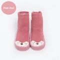 Baby Hausschuh Stiefel Socken Weiche Ledersohle Cartoon Tier Indoor Socken